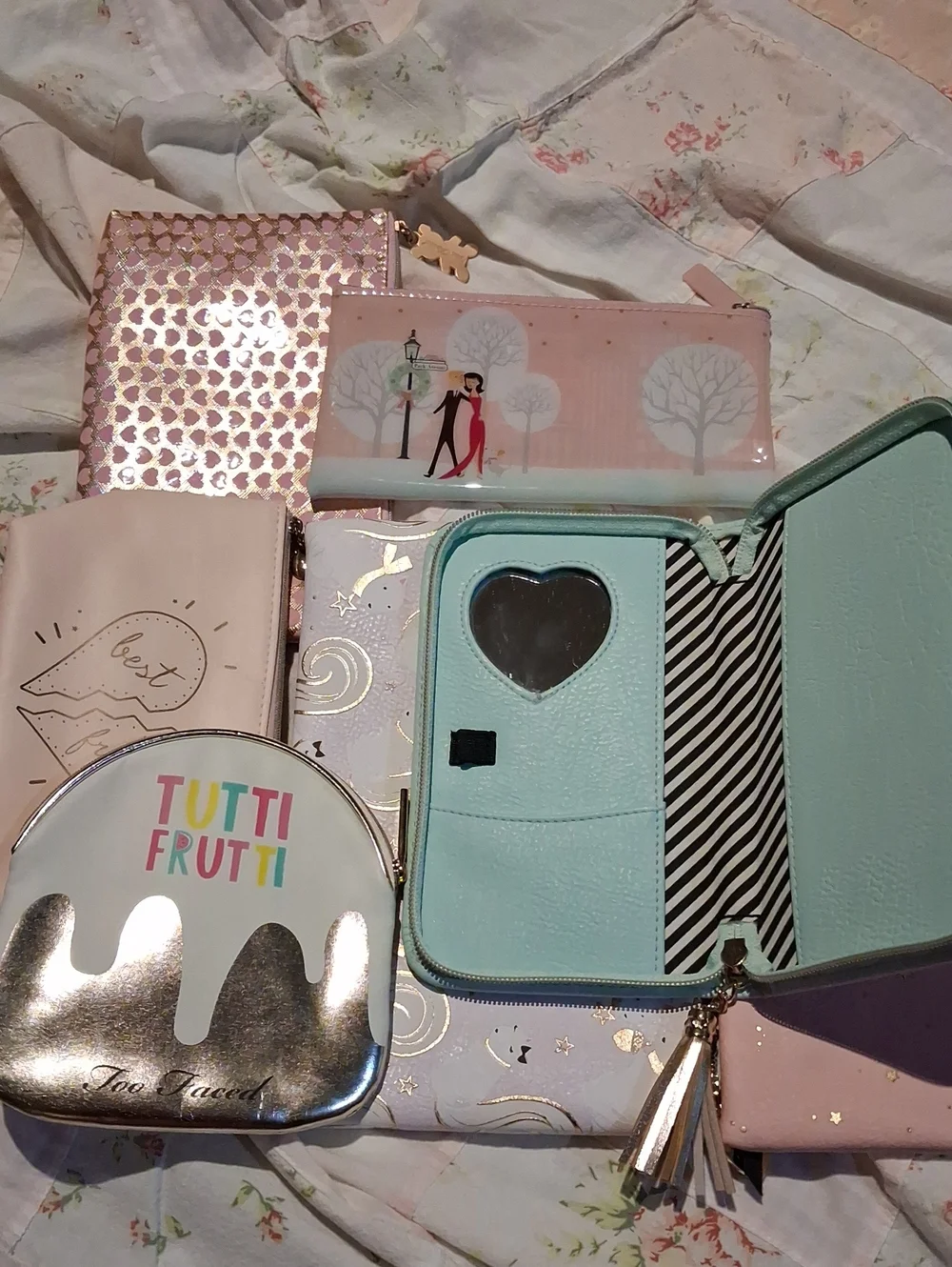 Set Of 7 Makeup Bags
